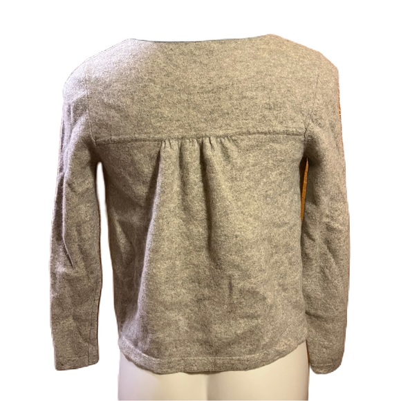 Gray 100% cashmere cardigan sweater - Picture 2 of 7